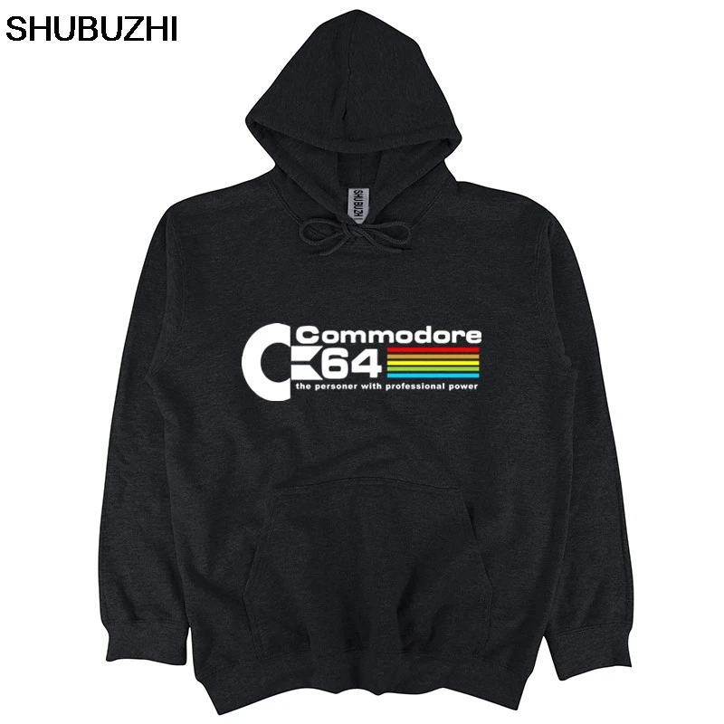 Cool Retro Vintage C64 Commodore 64 Computer Felpa Con Cappuccio New Hoodiesfunny Tops New Unisex Funny Felpa Sbz308