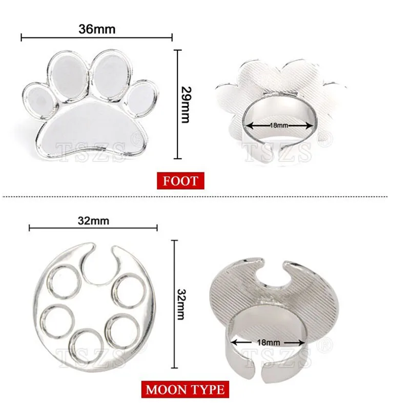 

1pcs/lot New Design Cute Metal Ring Paint Palette Mini Portable Ins Wind Cute Finger Palette Tone Nail Tools Art Supplies