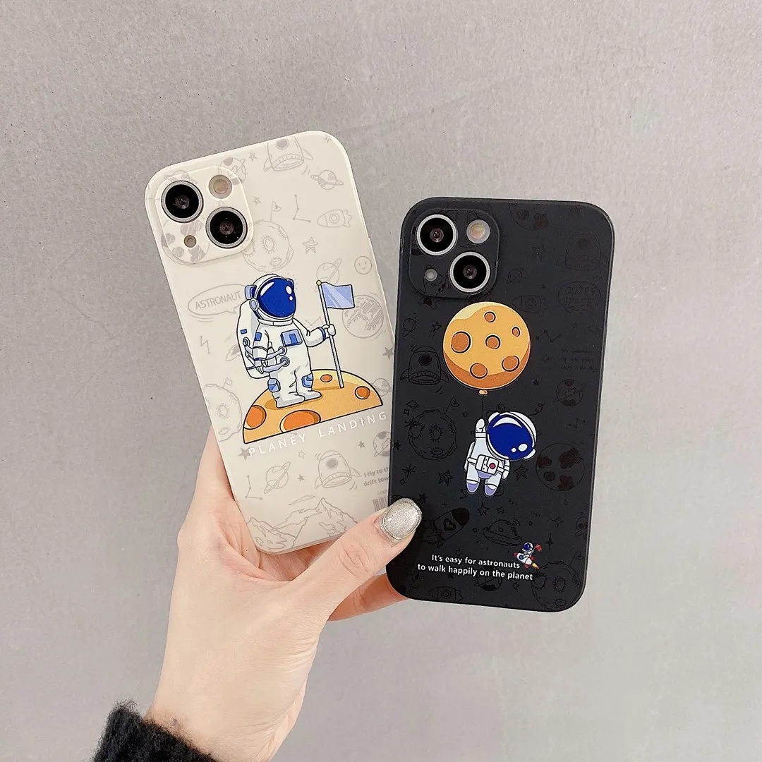 iphone 11 Pro Max  cover עבור Huawei P30 P40 P20 P50 פרו כבוד 50 30 20 Mate פרו 30 40 פרו Y9 ראש 2019 מקרה creative אסטרונאוט סיליקון כיסוי Coque case iphone 11 Pro Max 