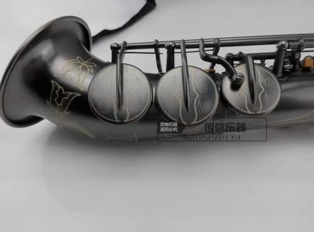 NEW S-901Soprano Saxophone, B Flat Pearl, Black, Professional Grade With Mouthpiece. Reed