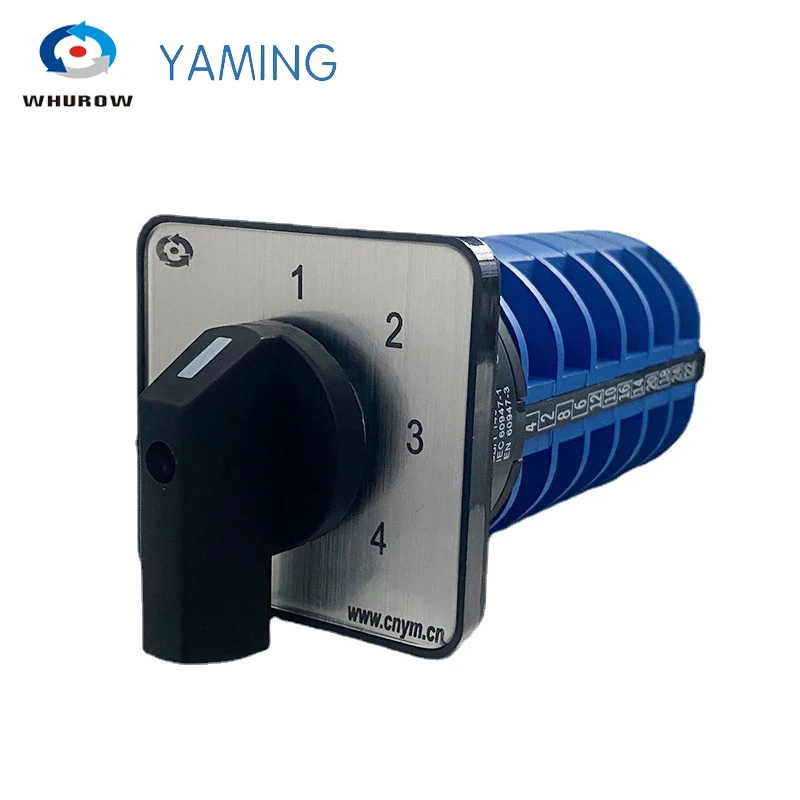 Interruptor Giratório Universal da Câmara do Motor Comutação Variável Posições Polos Lw2632 Lw2820 20a 32a 690v Prata