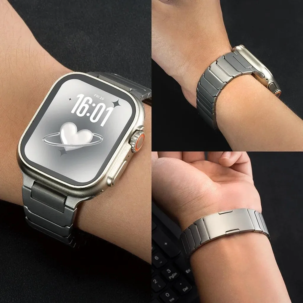 Premium Stainless Steel Watch Strap - Metal Bracelet Band