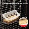 Parrot Feeder Drinker Bird Supplies Bird Cage Parrot Birds Water Hanging Bowl Feeder Box Pet Cage Plastic Food Container 2