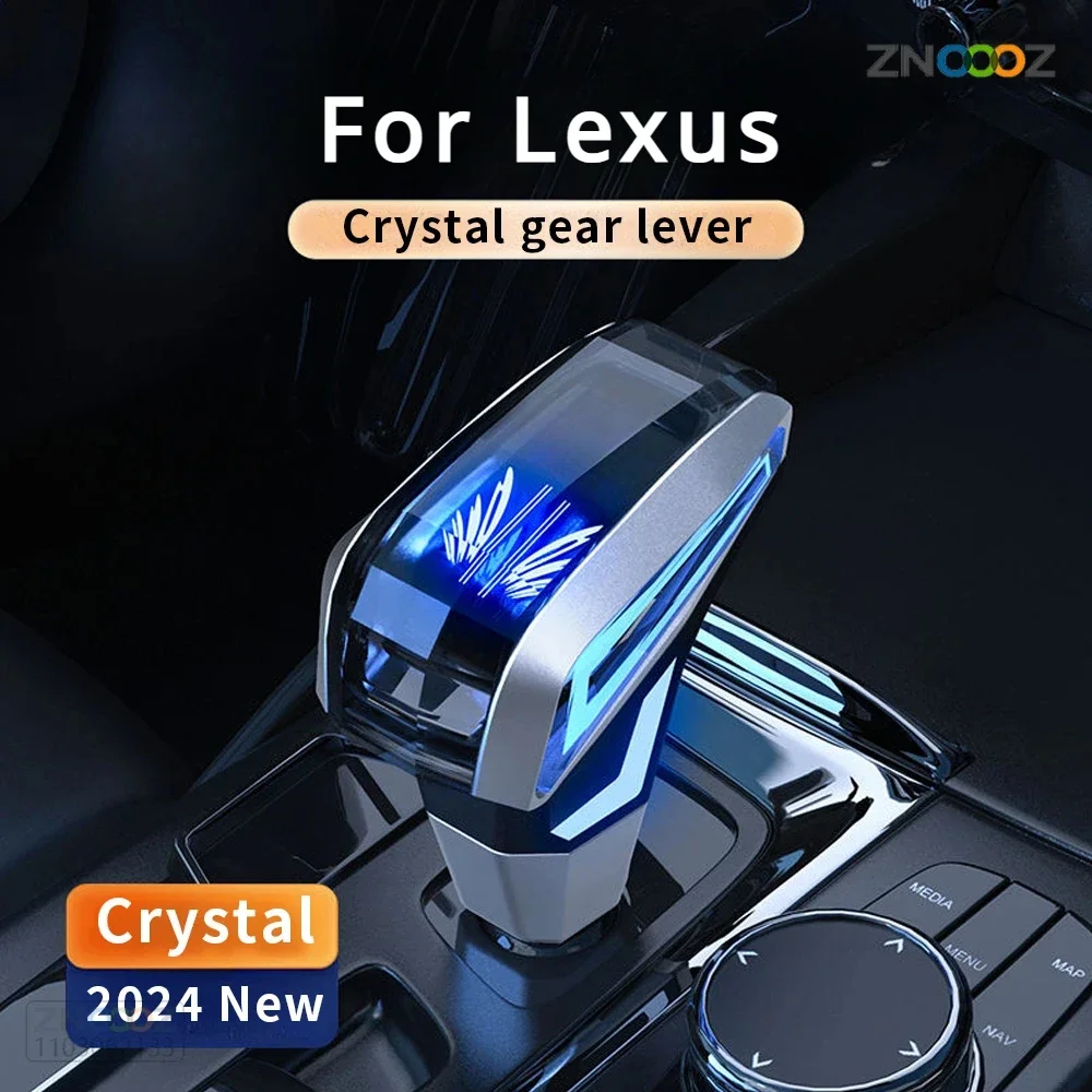 

New Car Universal Crystal Handles Gear Shift Knob Lever Stick Head For Lexus ES RX IS GS LX SC LS NX GX