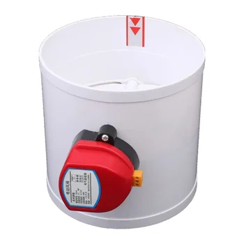ABS 전기 댐퍼 전기 댐퍼 라운드 PVC 덕트 제어 밸브 PVC 파이프 공기 볼륨 컨트롤 밸브 75mm 110mm 160mm 200mm XD