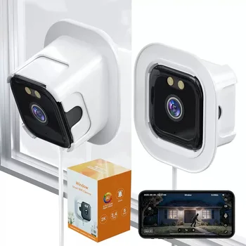 5MP Window Camera 5GHz WiFi Indoor Cameras For Home Security Color Night Vision Motion Detection 24/7 Recording Quick Install 1
