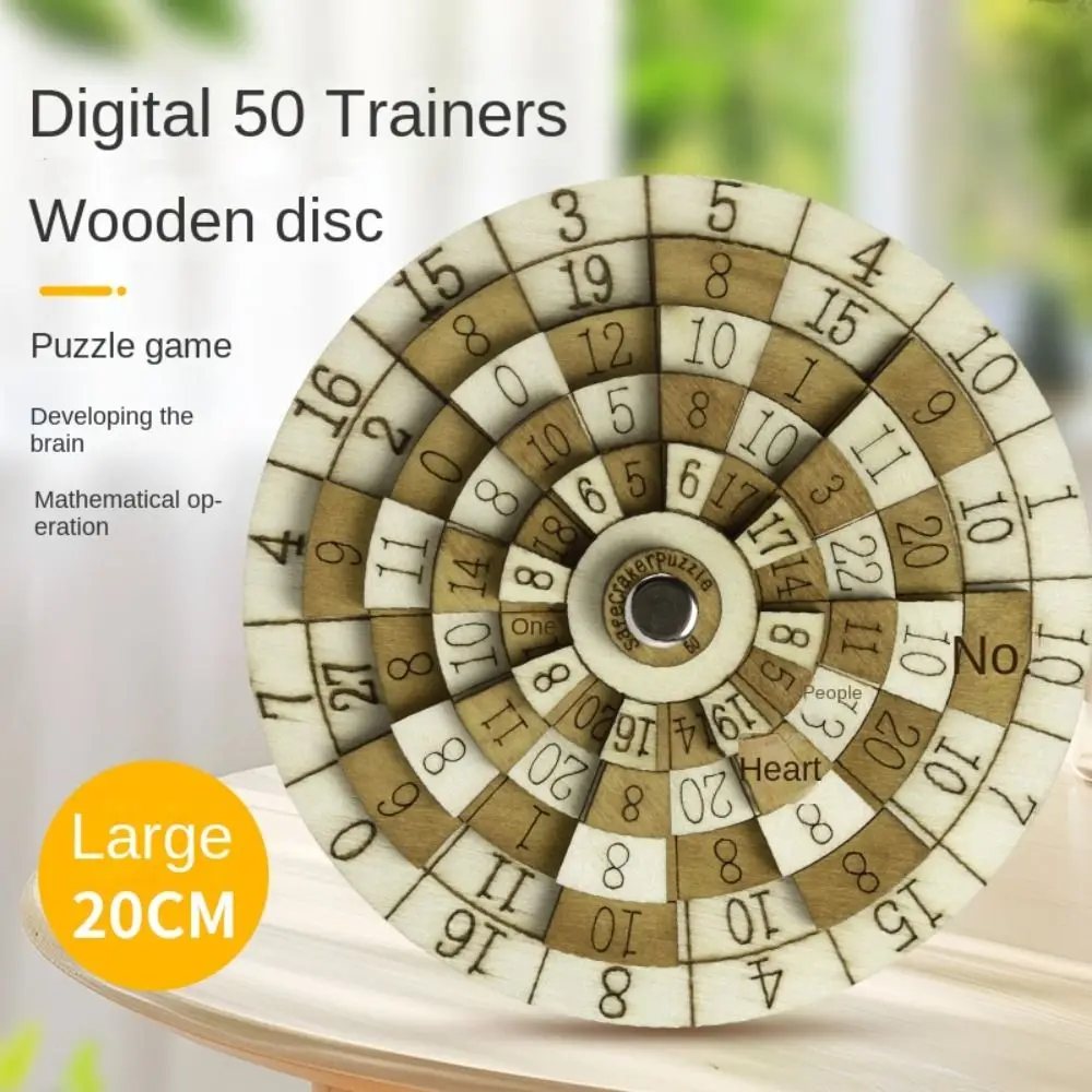 Wooden Brain Teaser IQ Puzzle with Secret Compartment