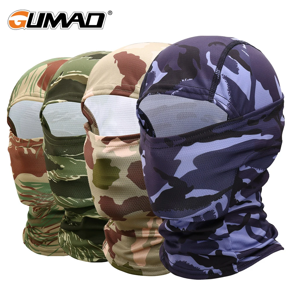 Summer Tactical Balaclava Full Face Scarf Mask Head Cover Hiking Airsoft Camo Mask Cycling Hunting Paintball Sun Hat Men NEW