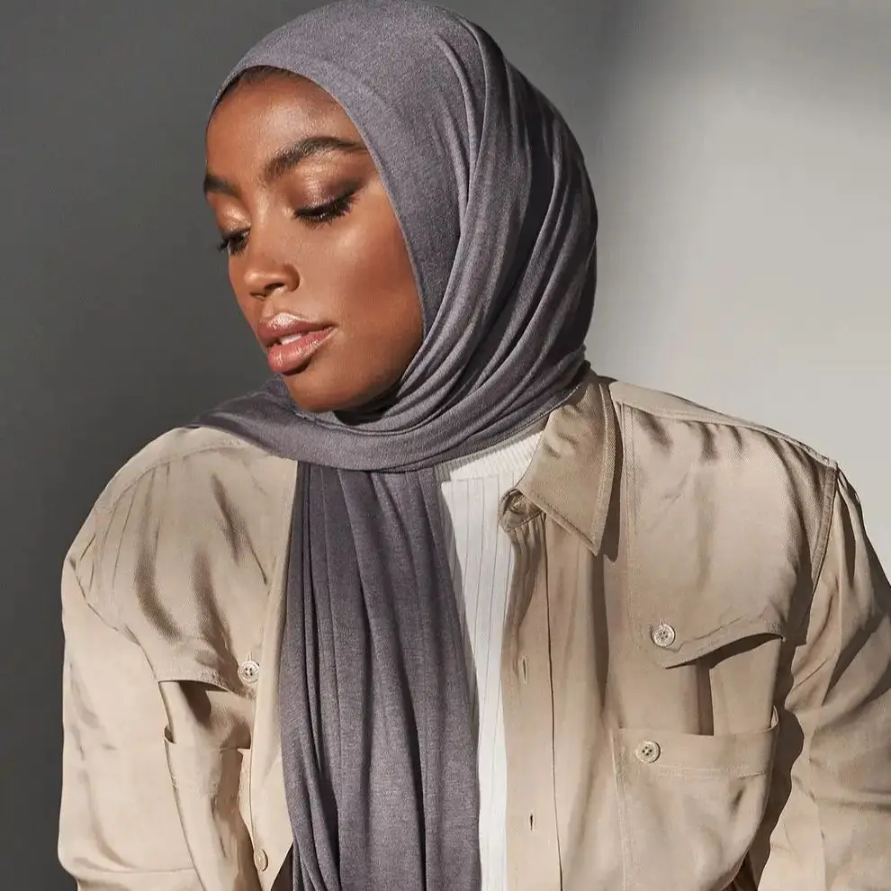 29Colors Premium Jersey Hijab Scarf Solid Muslim Long Scarves Turban Shawl Elastic Cotton Arab Headscarf Head Wraps Saudi Hijabs 4