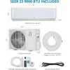 9000 BTU Mini Split Air Conditioner, 23 SEER2 Mini Split AC/Heating System, Pre-Charged,115V AC Unit Cools Room up to 450 Sq. Ft 3