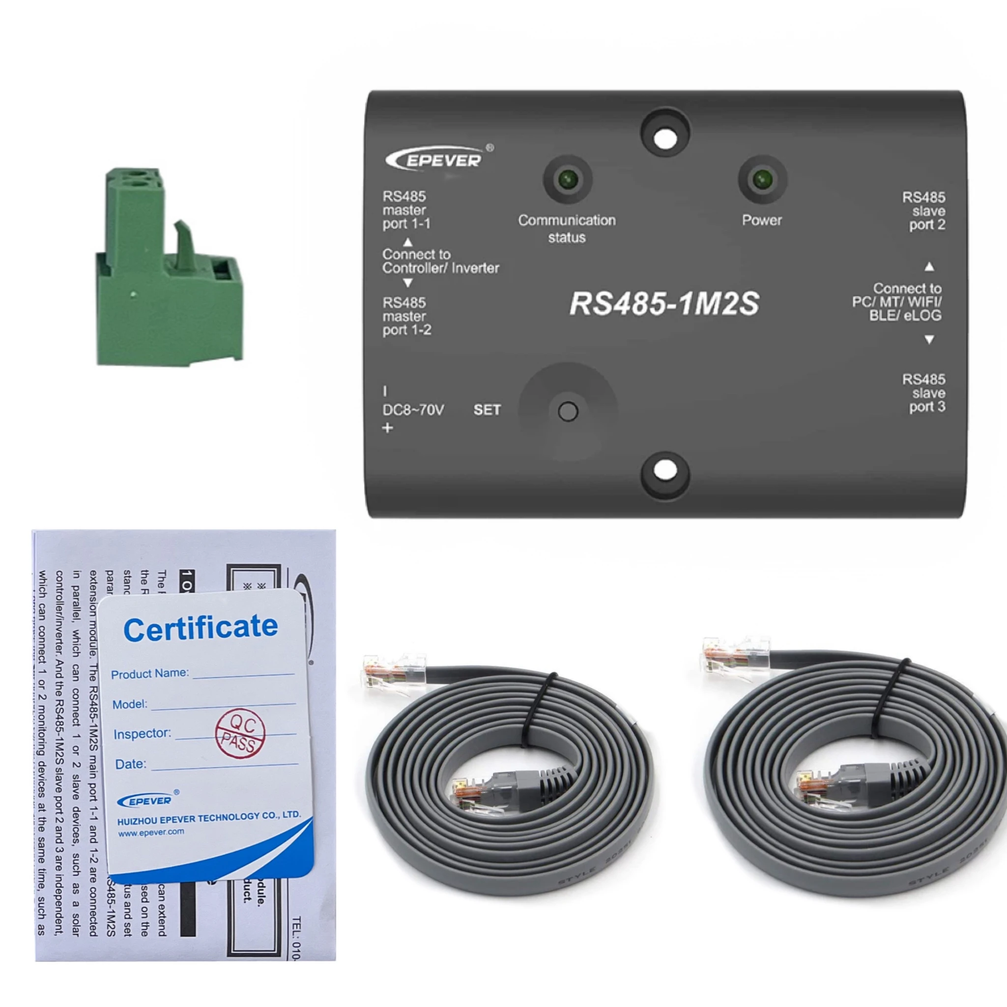 Description Picture 5 of itemEPEVER Accessory RS485-1M2S Extension Module Extend the RS485 Communication Port Of Epever Solar Controller And Inverter