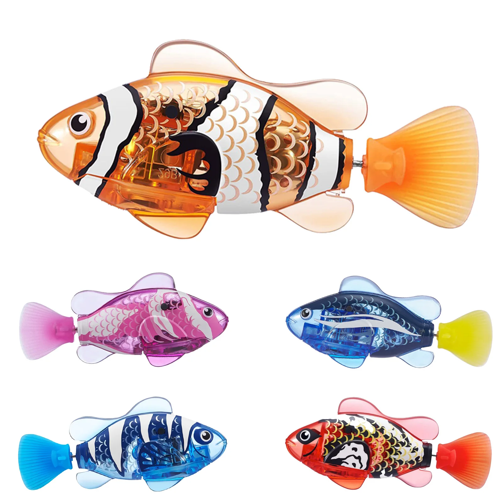 Elektronische Huisdier Vis Elektrische Fishchildren 'S Speelgoed Simulatie Zwemmen Vis Babybadkamer Glow Vis Kat Spelen Met Water Speelgoed Vis