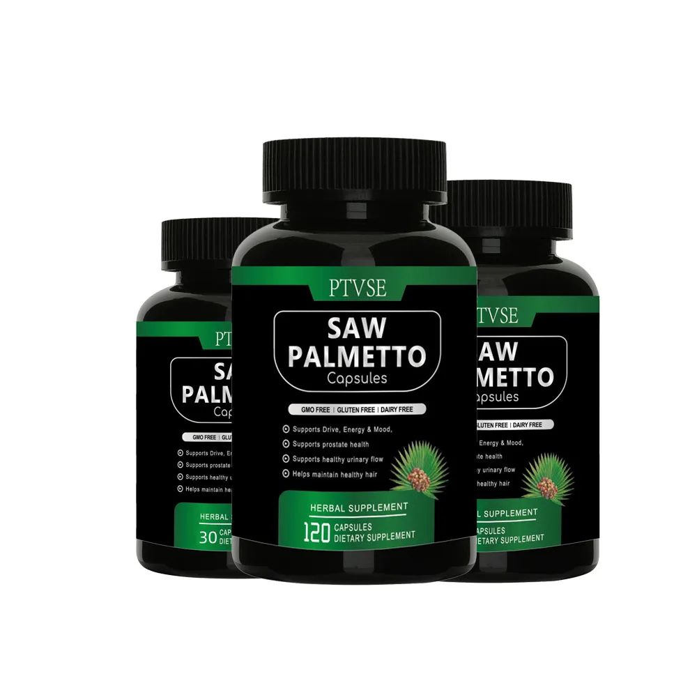 

Powerful Saw Palm Capsule Support Prostate Health Supplement Growth Hair Booster Reduce Frequent Urination Help Sleep