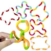 1Pcs Tangle Rope Twist Fidget Toy Rrainbow Circle Sensory Autism Therapy Jouet Anti Stress Enfant Juguete Antiestres Niños 2
