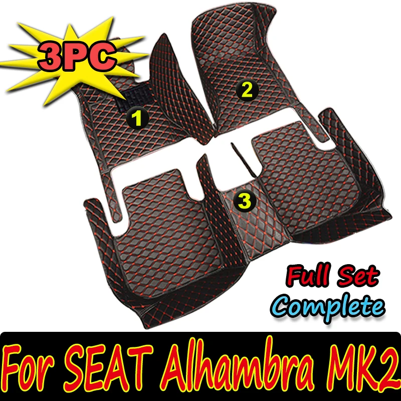 

Car Mats For SEAT Alhambra MK2 7N VW Volkswagen Sharan 2011~2020 Pad Carpets Set Leather Mat Auto Floor Rugs Car Accessories