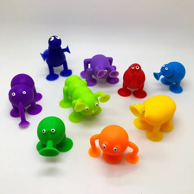 Random Mini Sucker Suction Cup Dolls Explore the Seas with Marine Life Action Figures and Toy Capsules for Children 5pcs 1