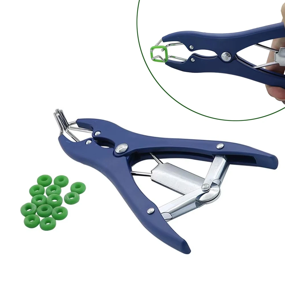 Castrate Emasculate Pliers Rubber Rings Piglet Sheep Bloodless Broken Tail Forcep Farm Livestock Animal Castration Supplies