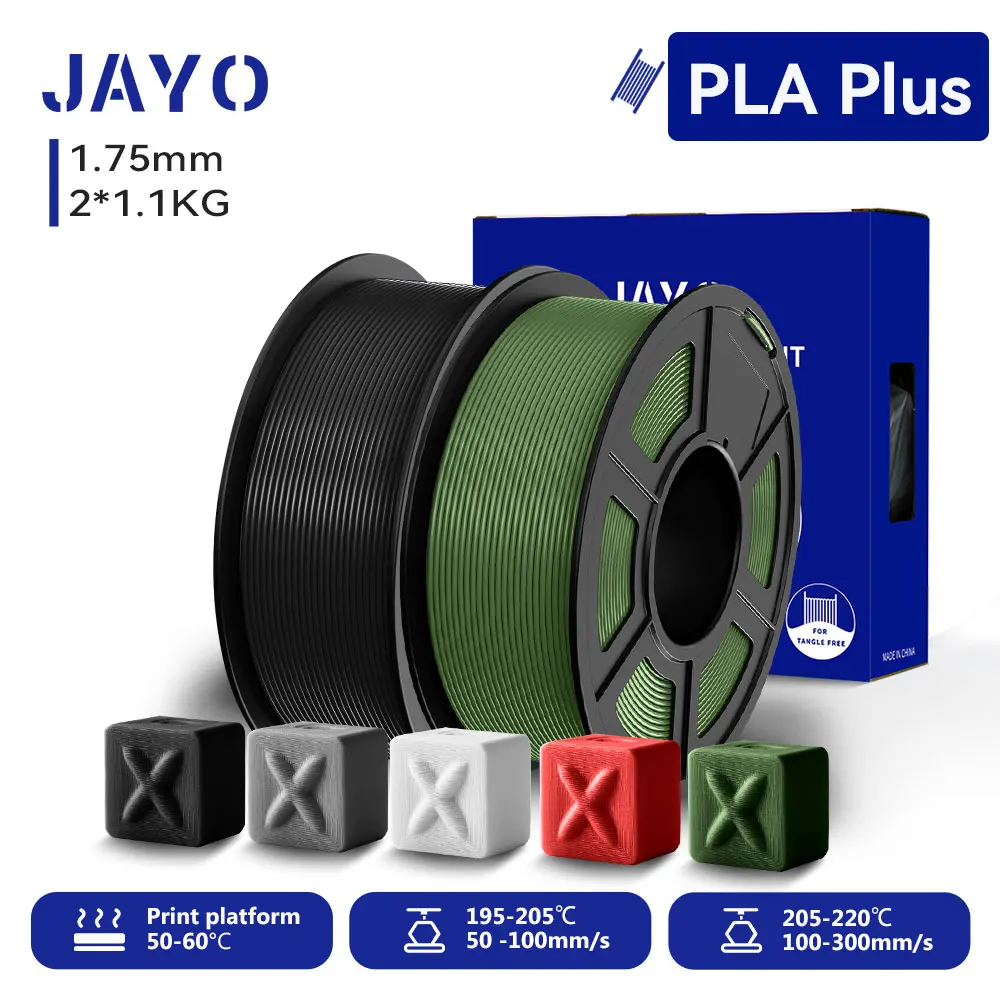 Pla Plus JAYO 3D PLA PLUS Filament 1.75mm +/-0.02mm PLA+ Printer Filament Neatly ...