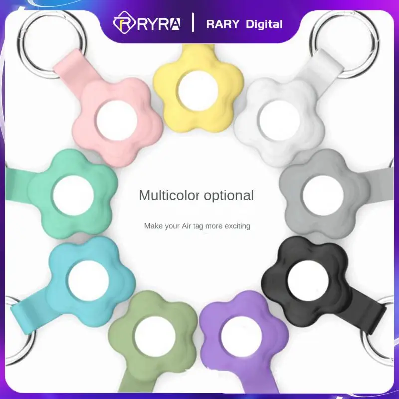Ryra Cute Flower Case Per Apple Airtags Custodia Protettiva In Silicone Per Air Tag Cover Protettiva Per Bambini Per Airtags Tracker Bumper Dog