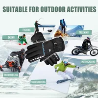 Winter Cycling Gloves Waterproof Antislip Outdoor Sports Ski Cycling Motocycle Warm Gloves Unisex Moto Equipments Accessories 6