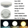 1-10PCS GX53 LED Spotlight wide Voltage AC85-265V  5-15W Daring light source wardrobe cabinet light Daring grille open box light 2
