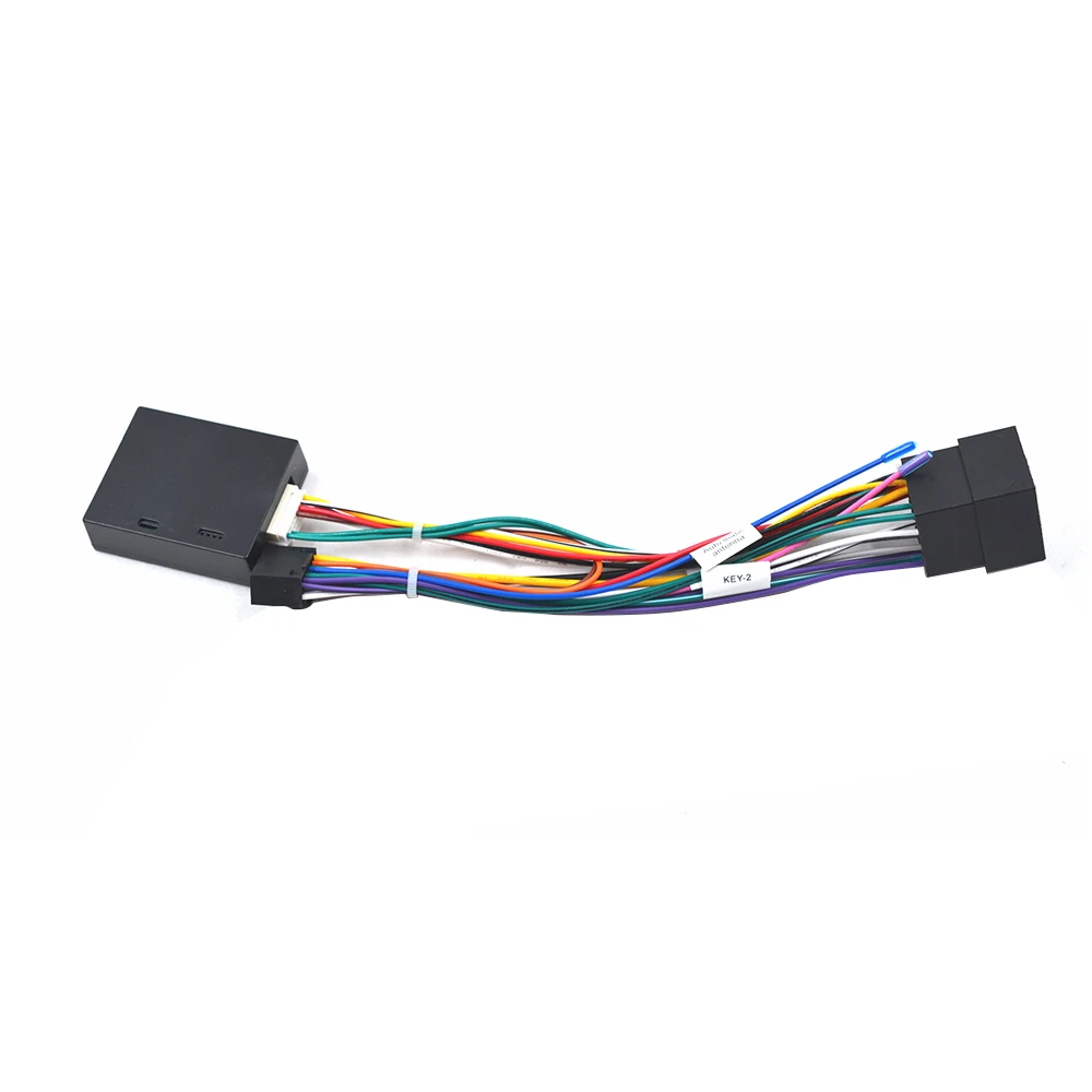Car Android Radio Power Cable 16pin Wiring Harness Adapter Canbus Box Decoder For Peugeot 206 207 307