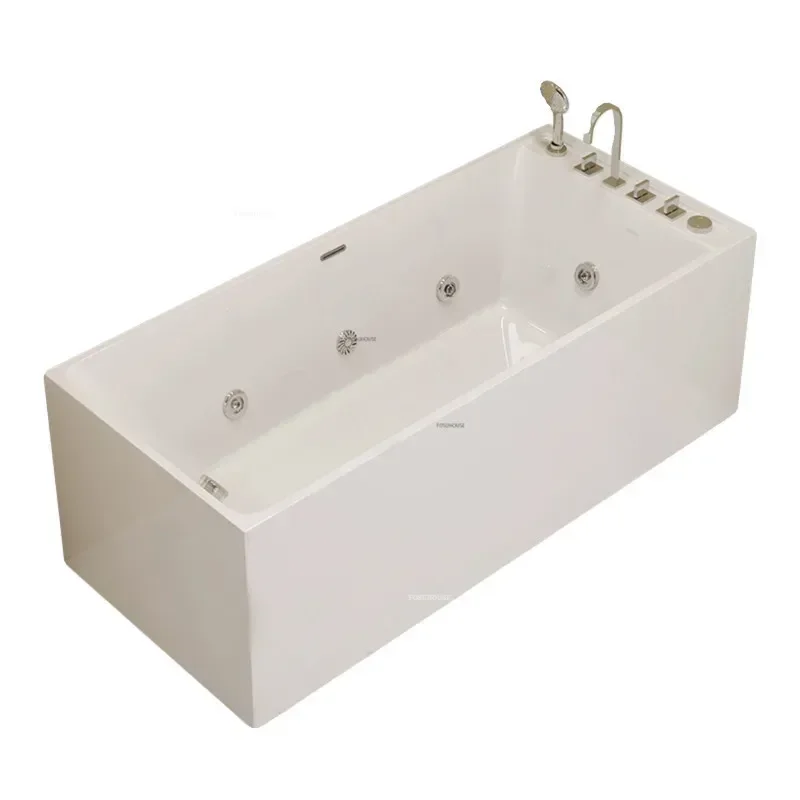 Acrylic Hydromassage Bathtub Bathroom Household Aldult Bathtub Independent Small Apartment Surf Comfortable Massage Bathtub 2