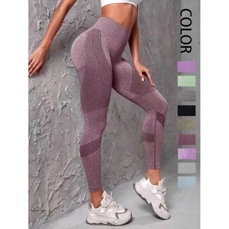 Women 3D Sport Yoga Leggings High Waist Breathable Tummy Control Butt Lifter for Daily Outdoor Fitness