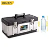 17inch Suitcase Tool Box Stainless Steel Toolbox Protable Empty Tools Storage Box Multifunction Household Tools Organizer Boxes 2