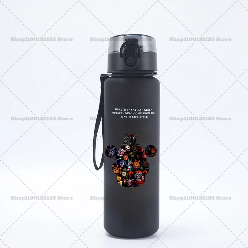 Five Nights At Freddy's Motivational Leak-Proof Sports Water Bottle - 650ml Portable & Reusable Cup