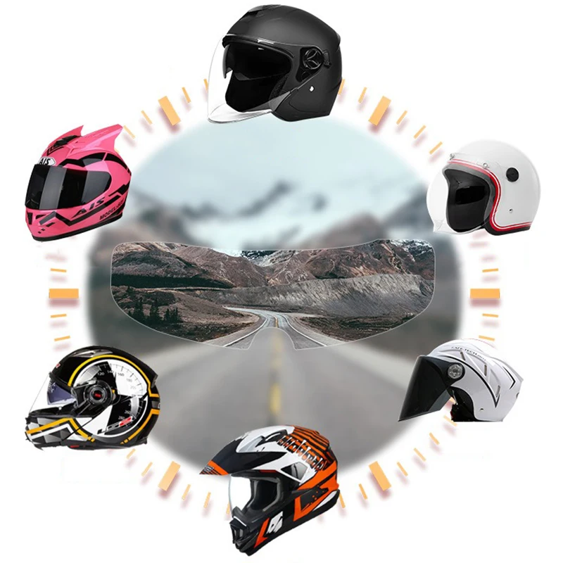 Casco pellicola antiappannamento visiera antipioggia membrana per casco  moto universale casco per bicicletta elettrica occhiali antiappannamento  impermeabili - AliExpress