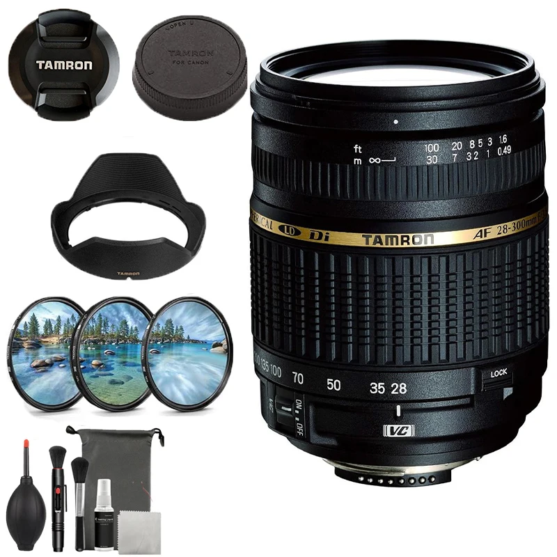 Tamron AF 28-300mm F/3.5-6.3 XR Di VC Macro Zoom Lens with Built