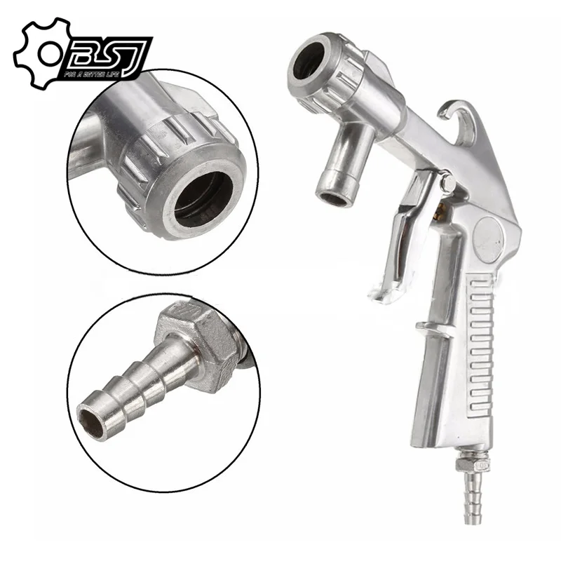 Sandblaster Air Siphon Feed Blast Gun Metal Ceramic Nozzle Tip Pneumatic Abrasive Sand Blasting Tool Kit Dropshipping 2pc 3d printer mk10 throat 7mm threaded integrated consumable feed pipe nozzle throat fittings