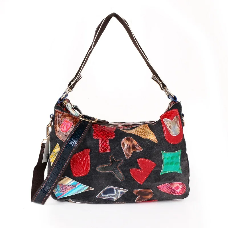 

2022 New Genuine Leather High-quality Colorful Diamond Bag Large Capacity Single Shoulder Messenger Large Bag Female office bag