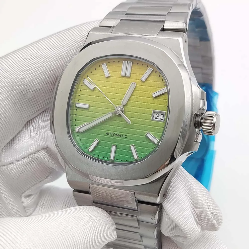 Parnsrpe Automatische mechanische Business-Herrenuhr, NH35 Business-Luxusuhr, Saphirglas, Edelstahl wasserdicht – Detail 12