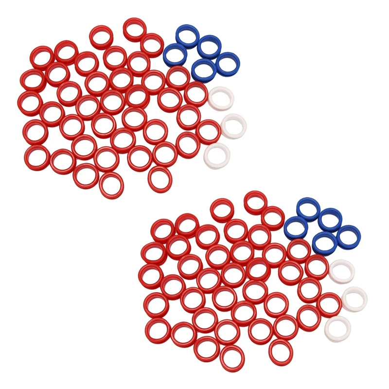 

HOT-100Pcs Silicone Finger Rings For Any Scissors Inserts Haircutting Styling Tools Accessories Mix Colors