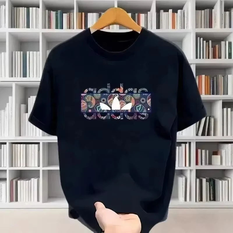 2026년 봄/여름 프린트 남녀공용 티셔츠, 패셔너블하고 통기성 좋은 일상복 스트릿 캐주얼 티셔츠