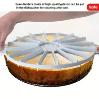 Trancheuse à gâteaux multifonctionnelle - séparateur pour cheesecakes et pâtisseries, plastique lave-vaisselle résistant aux hautes températures 2