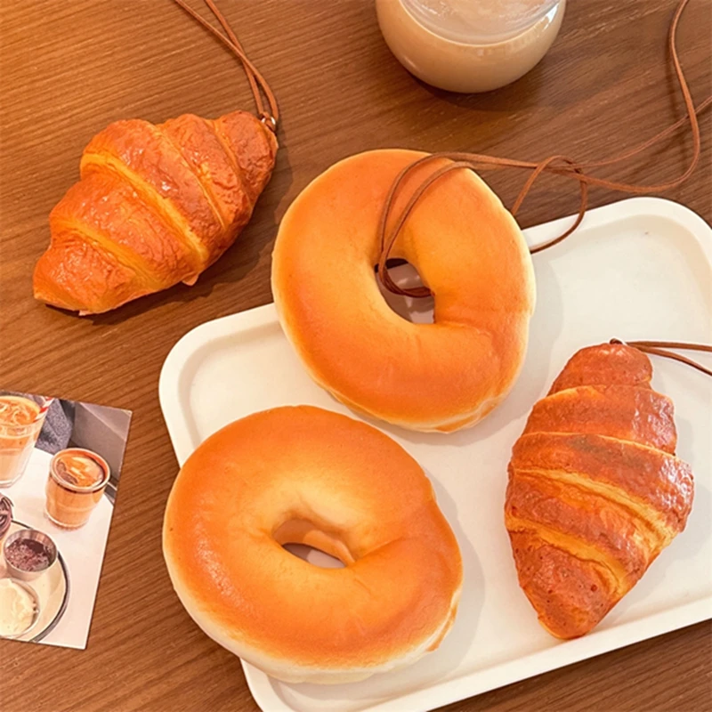 Creative Artificial Bread Simulation Food Keychain Lovely Keychain Cute Backpack Ornaments Pendant Keyring For Bag Jewelry Gifts