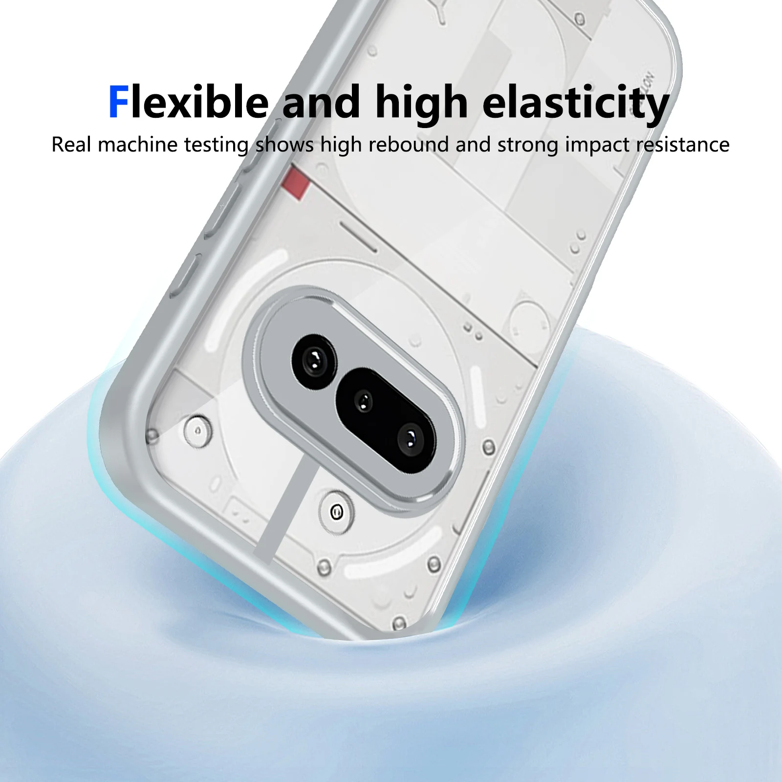 Transparent Shockproof TPU Silicone Case with Enhanced Protection