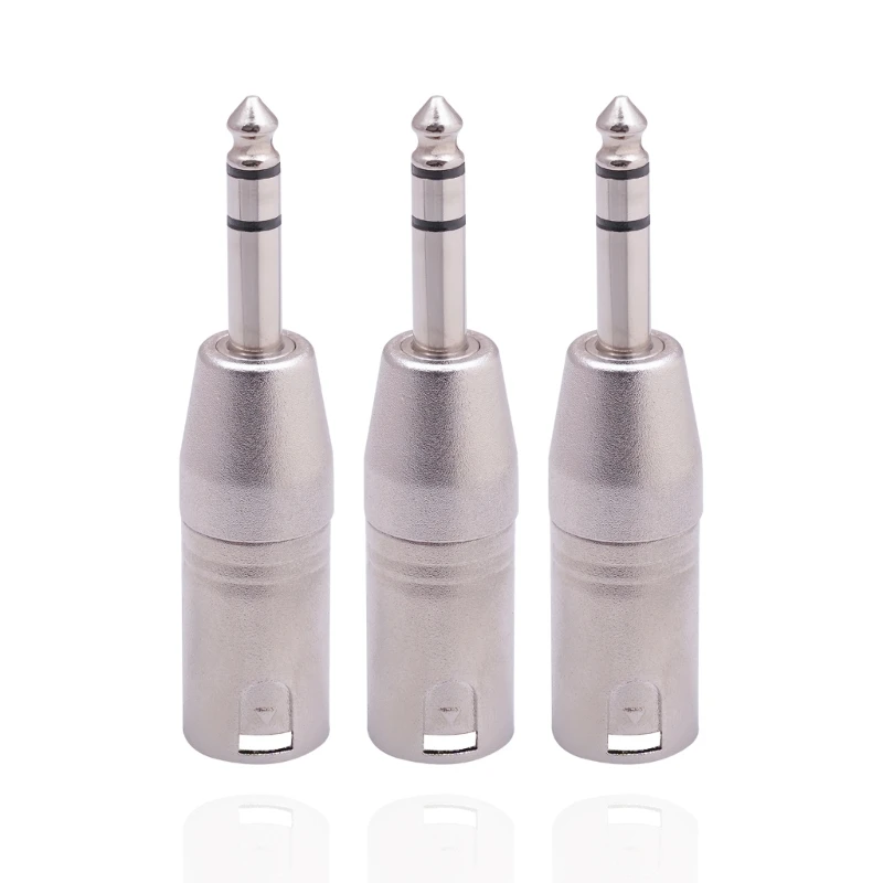 Adattatore XLR Maschio 3 Poli A Jack Femmina 6,35mm – 2 Pezzi, Connettori Stereo In Metallo, Adaptout Marca Francese - 5