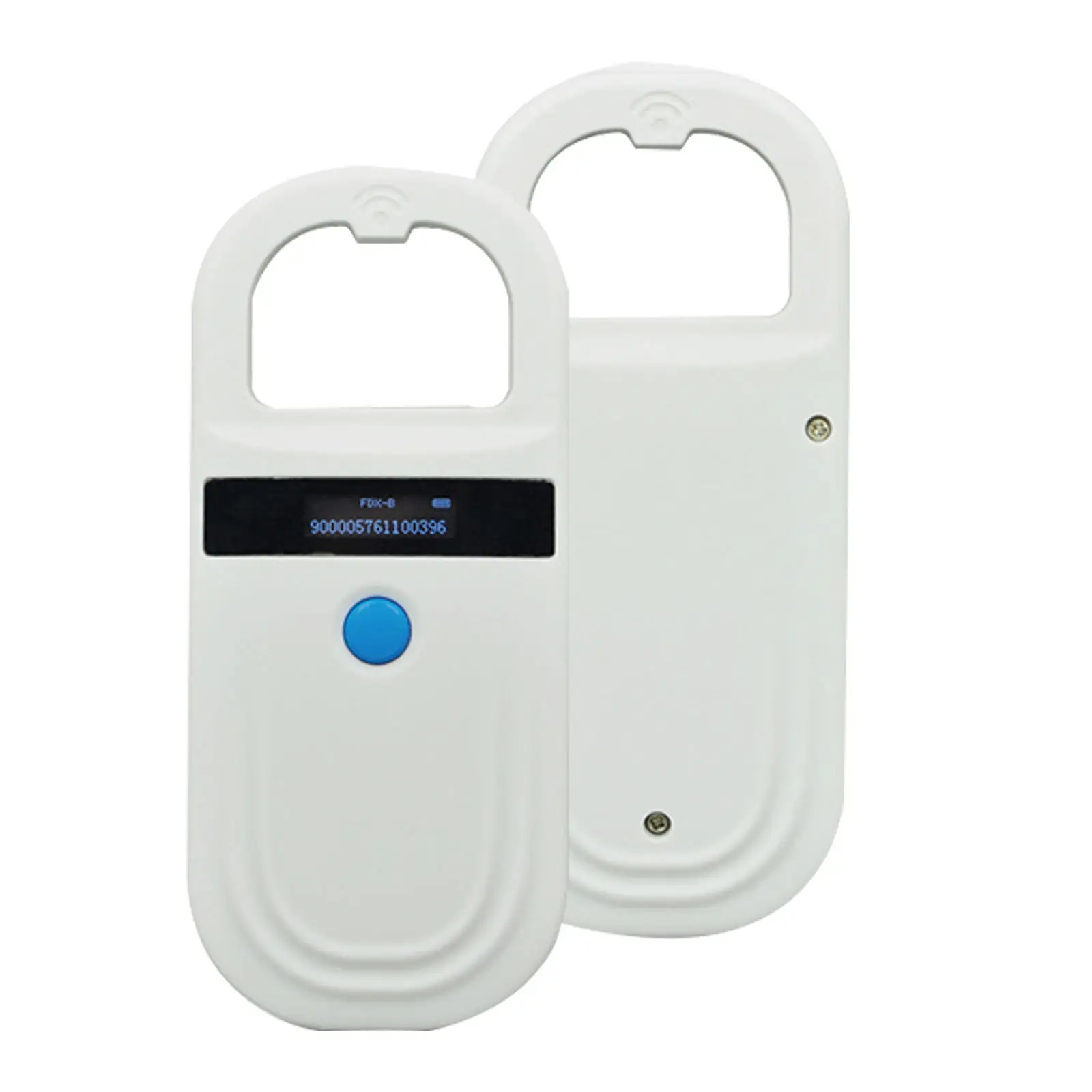 Portable Animal Clip Scanner Pet Microchip Display Screen Scanner Animal Handheld Reader for Management 128/256 Records
