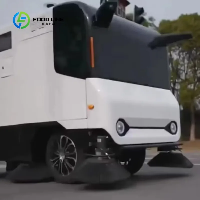 Spazzatrice Stradale Autonoma C6 Personalizzata con Intelligenza Artificiale, Robot di Pulizia Intelligente per Strade Urbane, Parchi e Aree Industriali - immagine 4