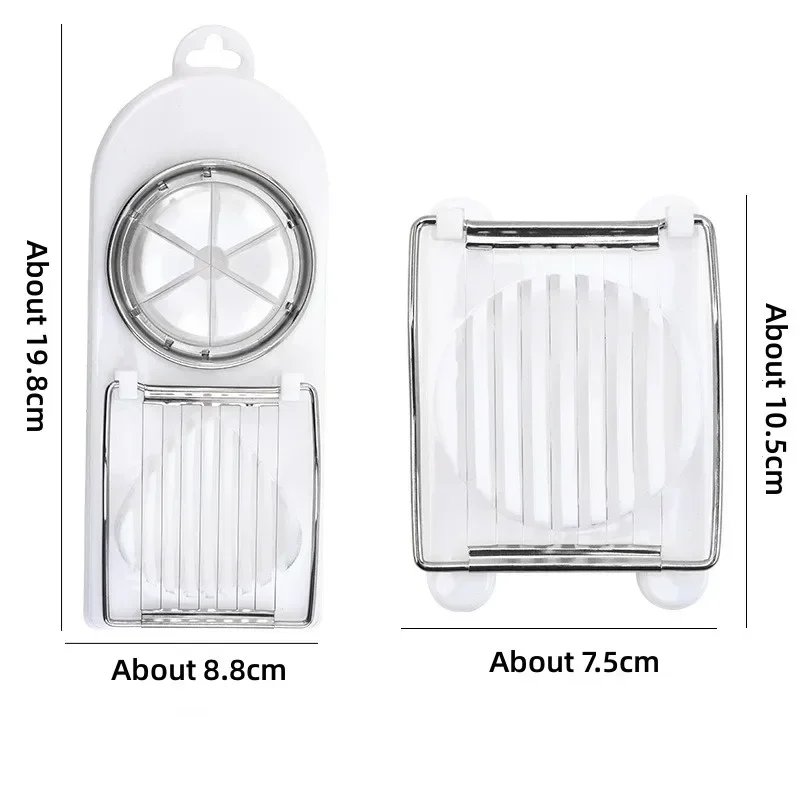 Multifunctional Egg Cutter Stainless Steel Egg Slicer Sectioner Cutter Mold Flower-Shape Luncheon Meat Kitchen Gadgets