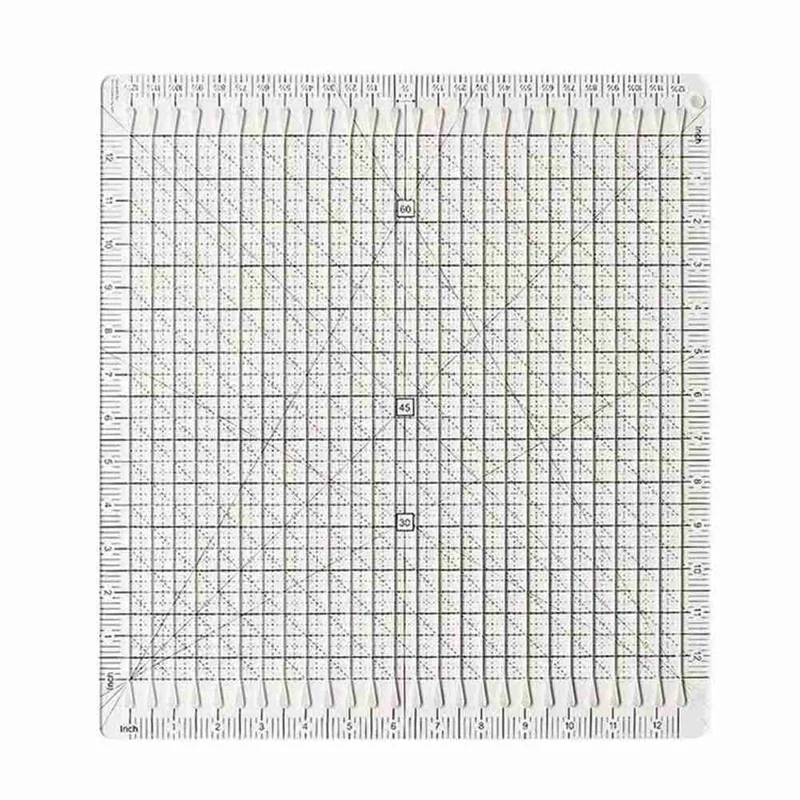GEGE Sewing Supplies Sewing Ruler Template DIY Craft T-Shirts Ruler Patchwork 5-In-1 Quilt Cutting