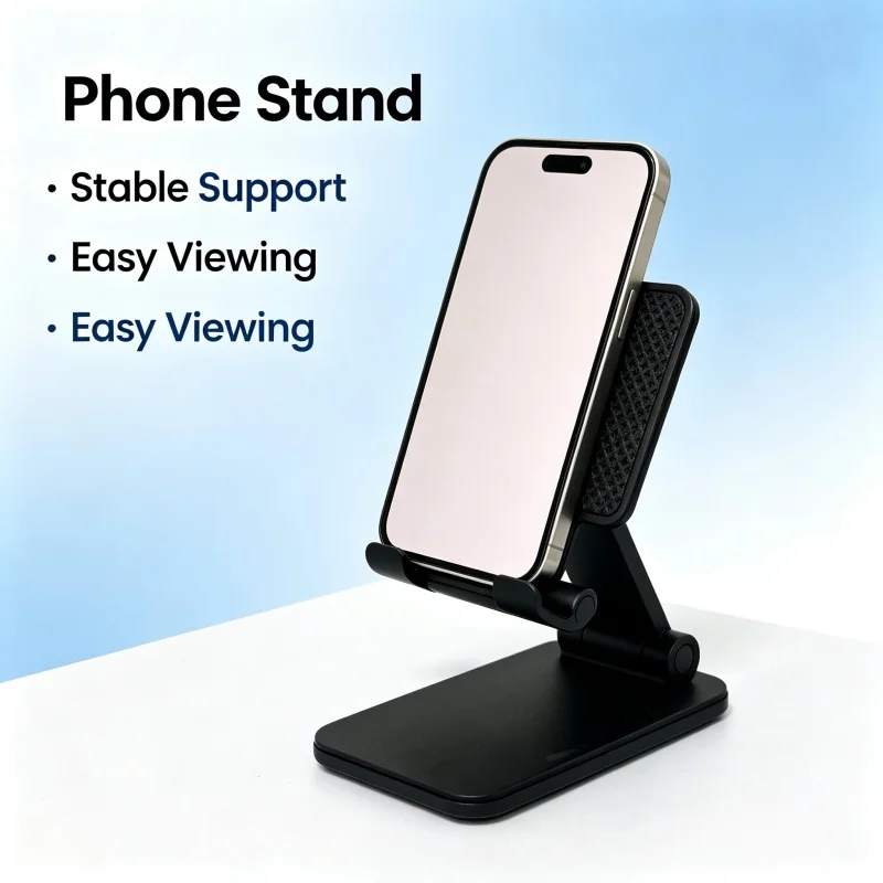 Universal Non-Slip Adjustable Phone and Tablet Holder - Foldable Stand