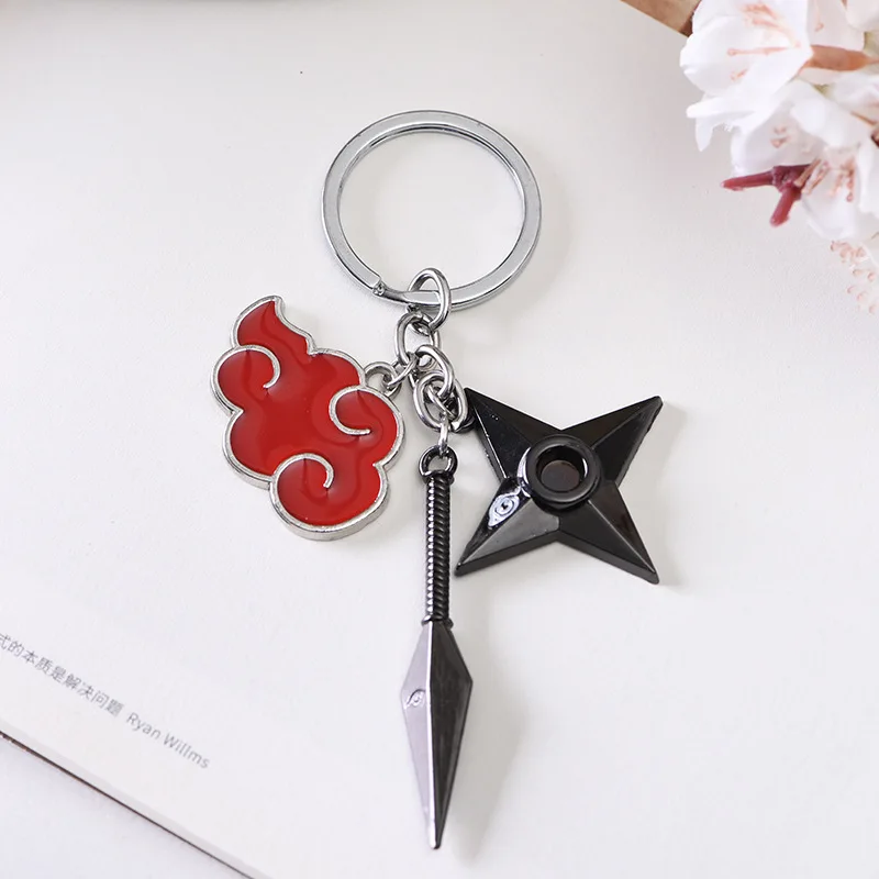 thumbnail image 1 of Llavero Naruto Anime Kunai Shuriken Konoha Ninja para llaves de coche, bolso, mochila, baratijas, llavero, accesorios, joyería para mujer y hombre, regalo, 1 of 5