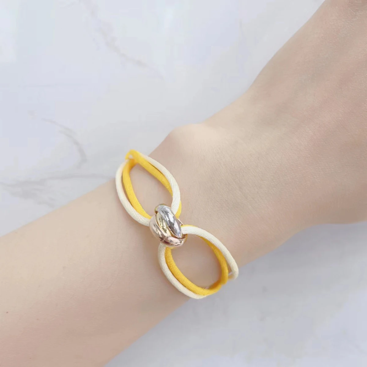 Fashion Rope Bracelet with Creative Colorblock Design - Men's & Women's Accessory Gift
