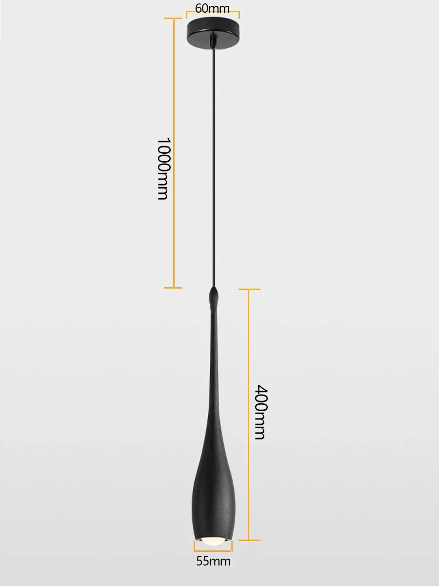 Description Picture 2 of itemModern Led Pendant Lights for Bedroom Bedside Hotel Bathroom Decoration Hanging Lamp Ceiling Chandeliers Spotlight Island Cafe