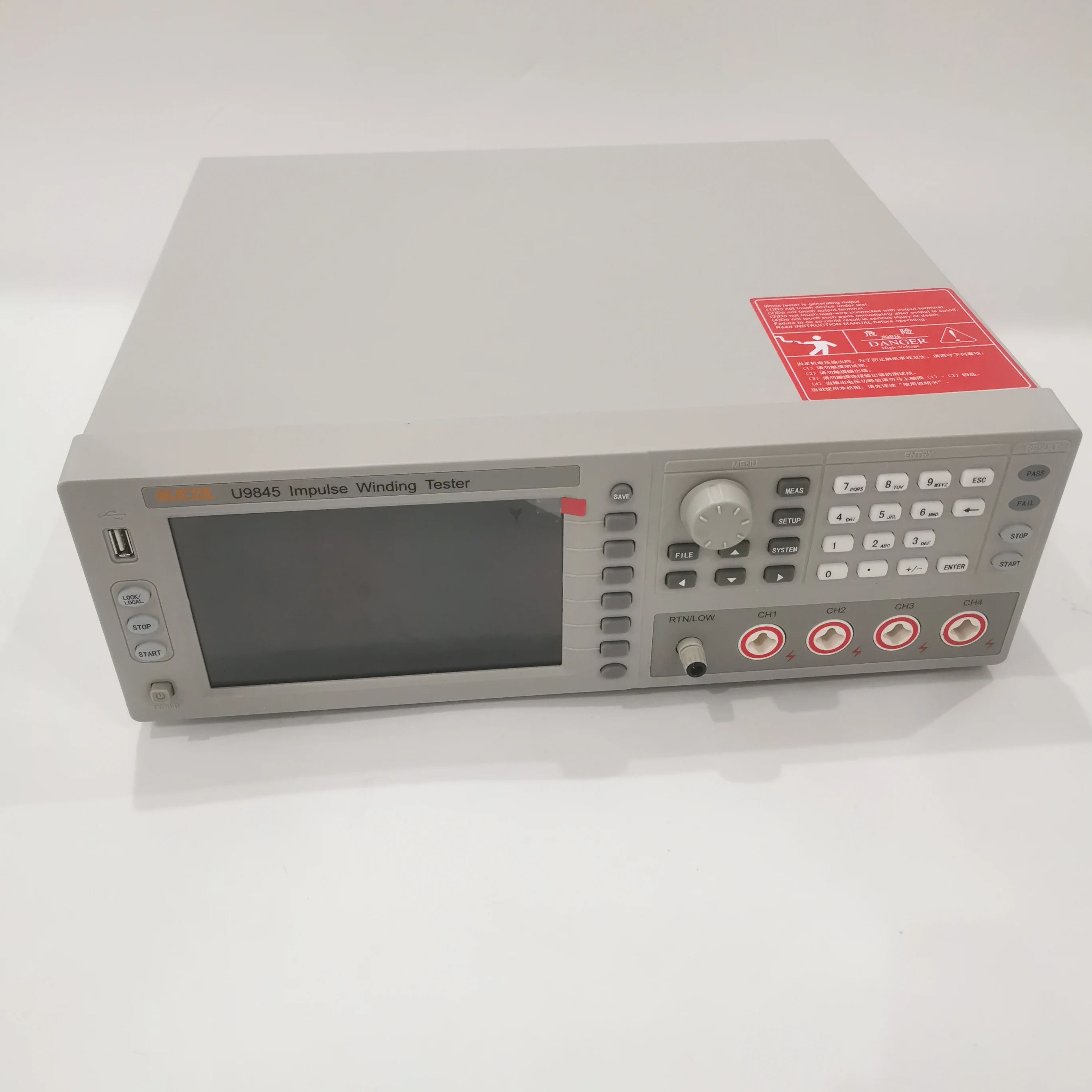U9845 4 Channel Impulse Winding Tester 100-5000V 100Msps Coil Turn-to-Turn Tester for Motor Transformer Inductor Coil Test Machi detail image 2